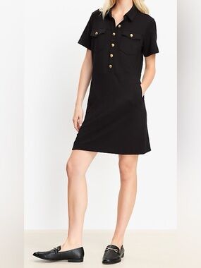 Ann Taylor LOFT Ponte Mini Black Dress - Size 6